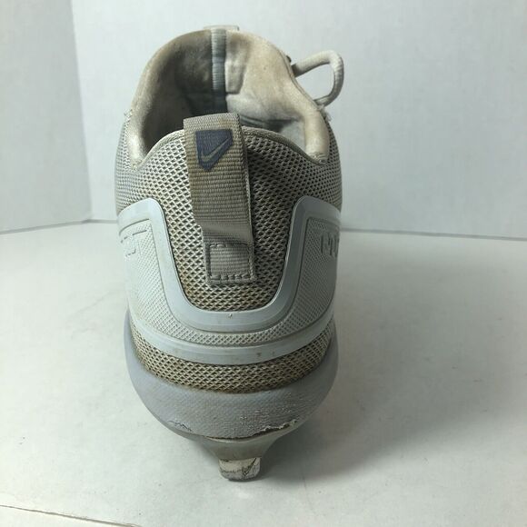 Nike Cleats Baseball Men's Size 12 Mike Trout Max Air Gray White Metal READ B4 - Picture 13 of 16